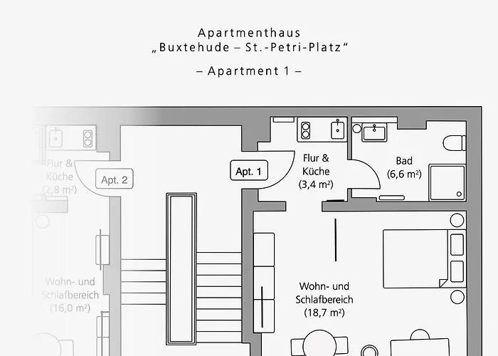 Studiowohnung 1 In 公寓 布克斯泰胡德